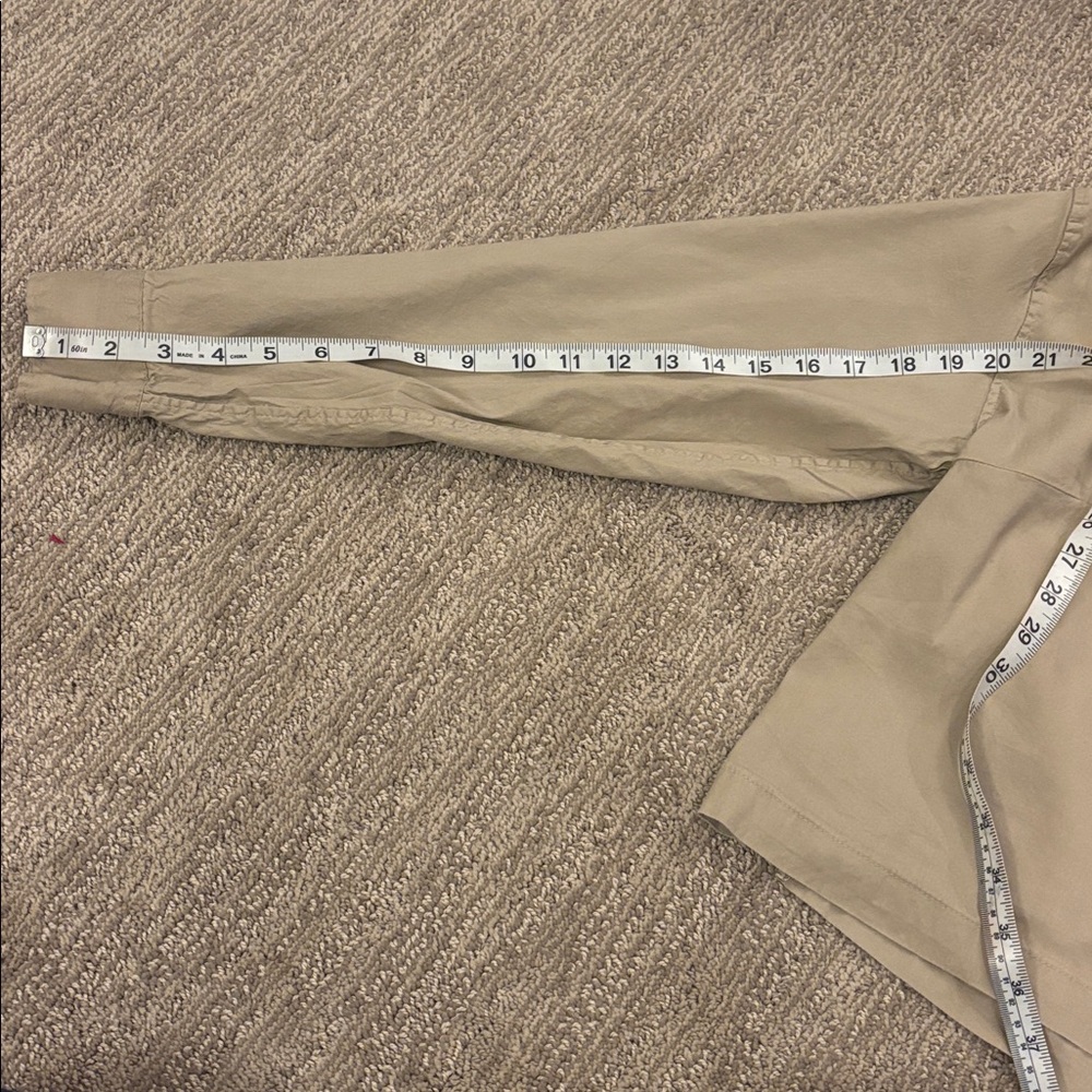 Athleta Khaki Button-Up Shirt - Picture 9 of 9